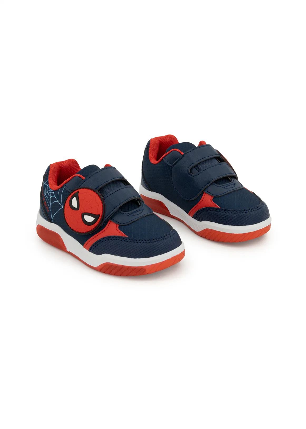 Spiderman Light Up Sneakers (Size 5-13) Younger Boy - X NAVY