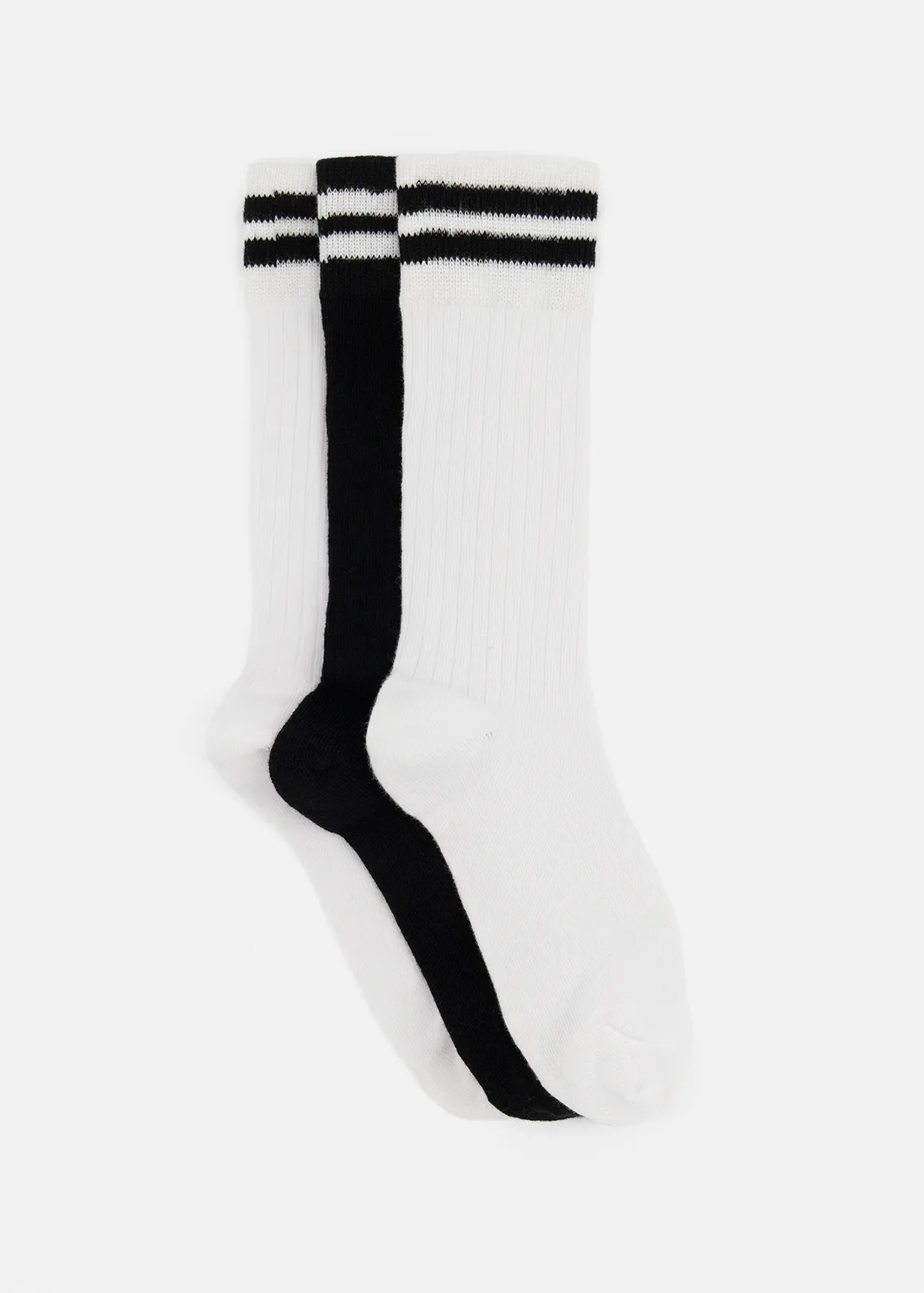 Sporty Cotton Rich Anklets 3 Pack - X BLACK