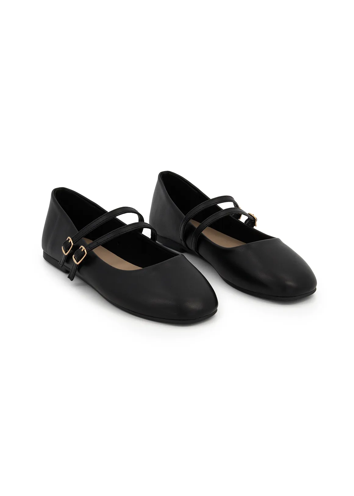 Square Toe Pumps (Size 12-6) Older Girl - BLACK