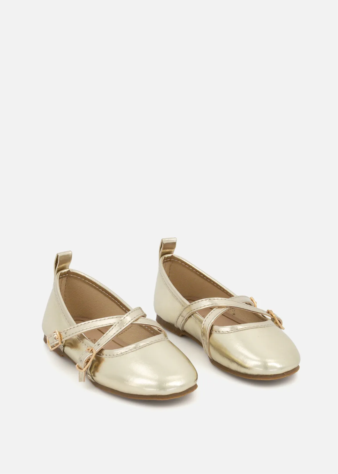 Square Toe Pumps (Size 5-13) Younger Girl - GOLD