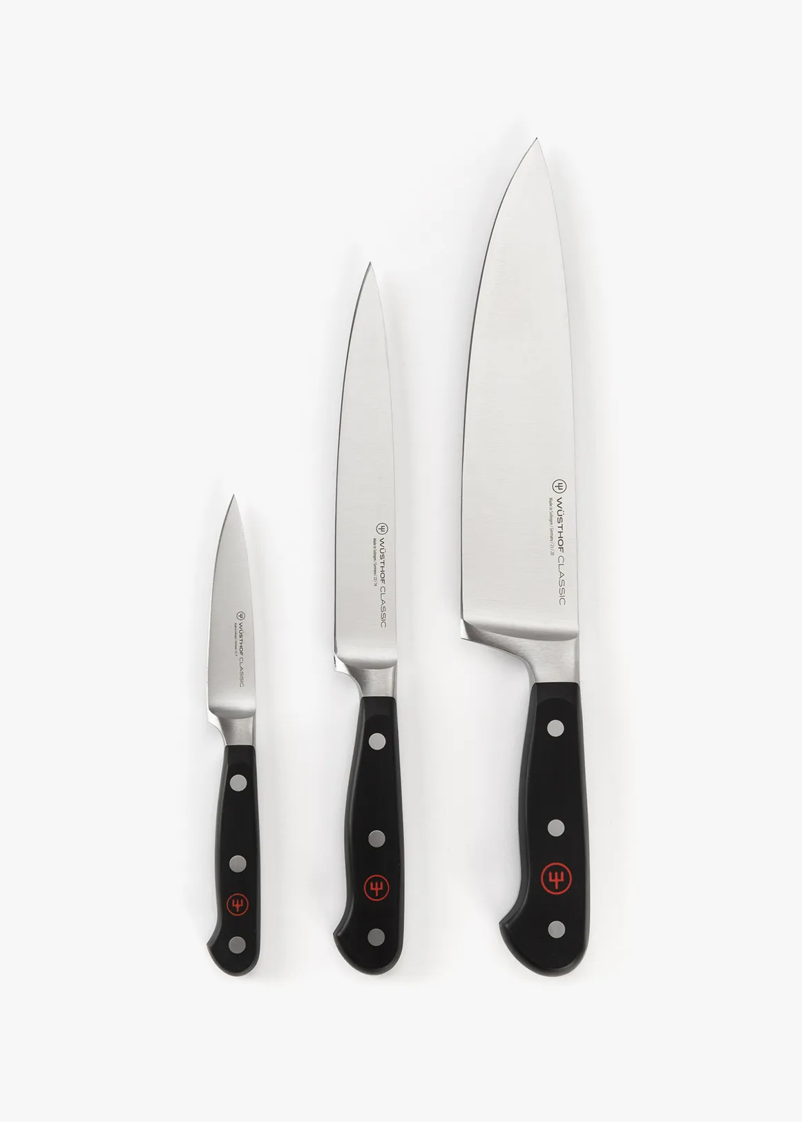 Stainless Steel Knife Set 3 Piece - X BLACK