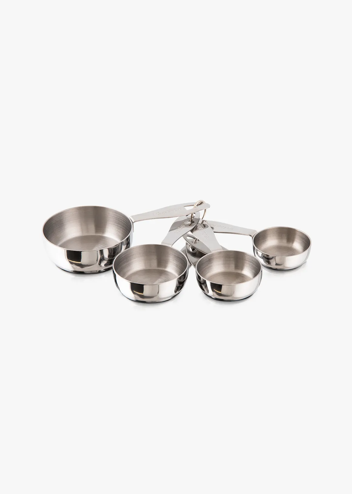 Stainless Steel Measuring Cup Set - SILVER