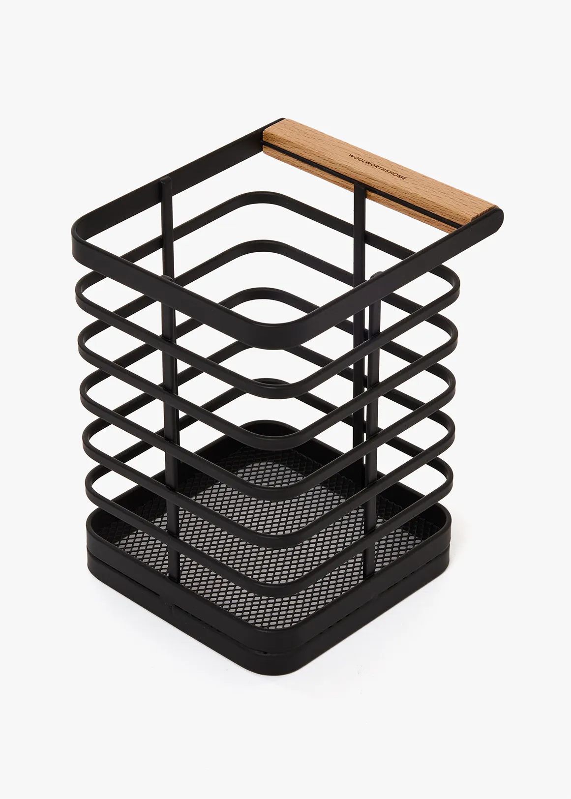 Stainless Steel Utensil Holder - BLACK