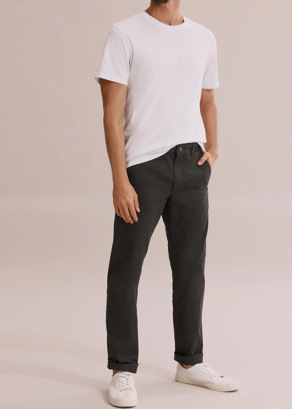 Standard Stretch Chino - WASHED BLACK