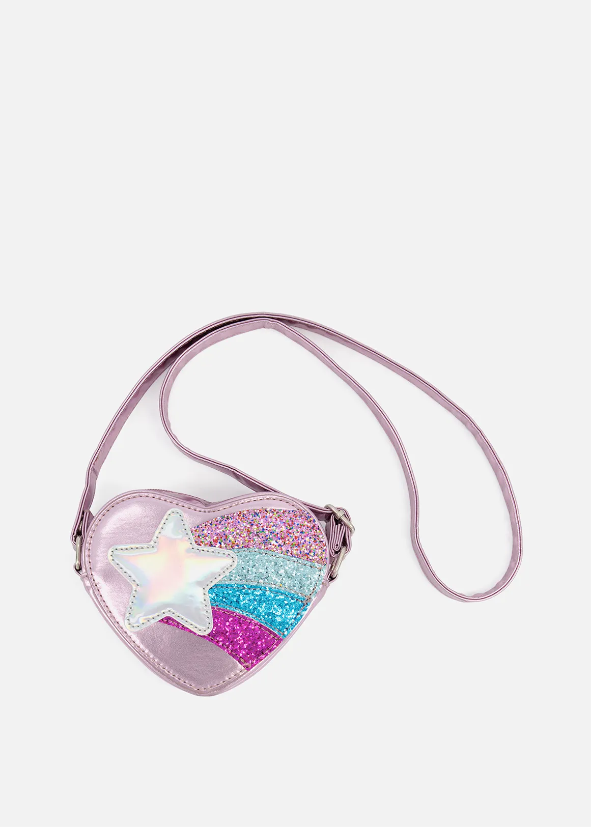 Star Heart Crossbody Bag - X PINK
