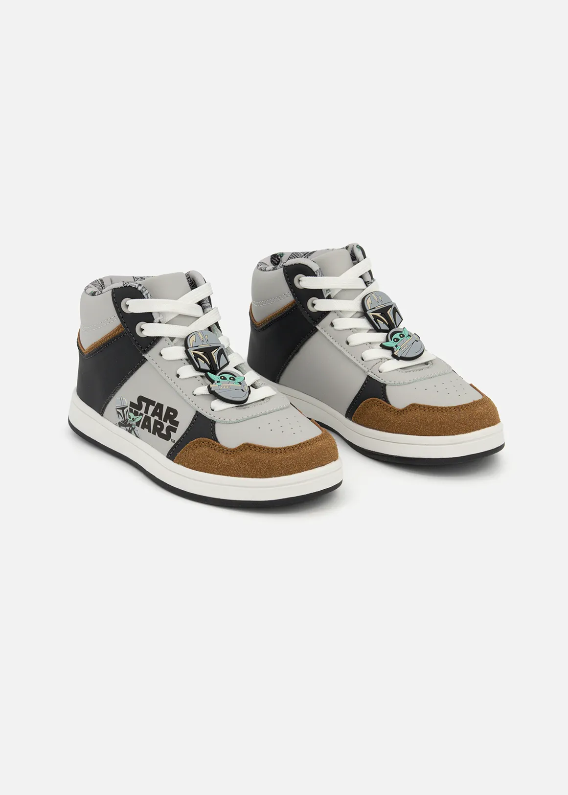 Star Wars High Top Sneakers (Size12-6) Older Boy - X GREY