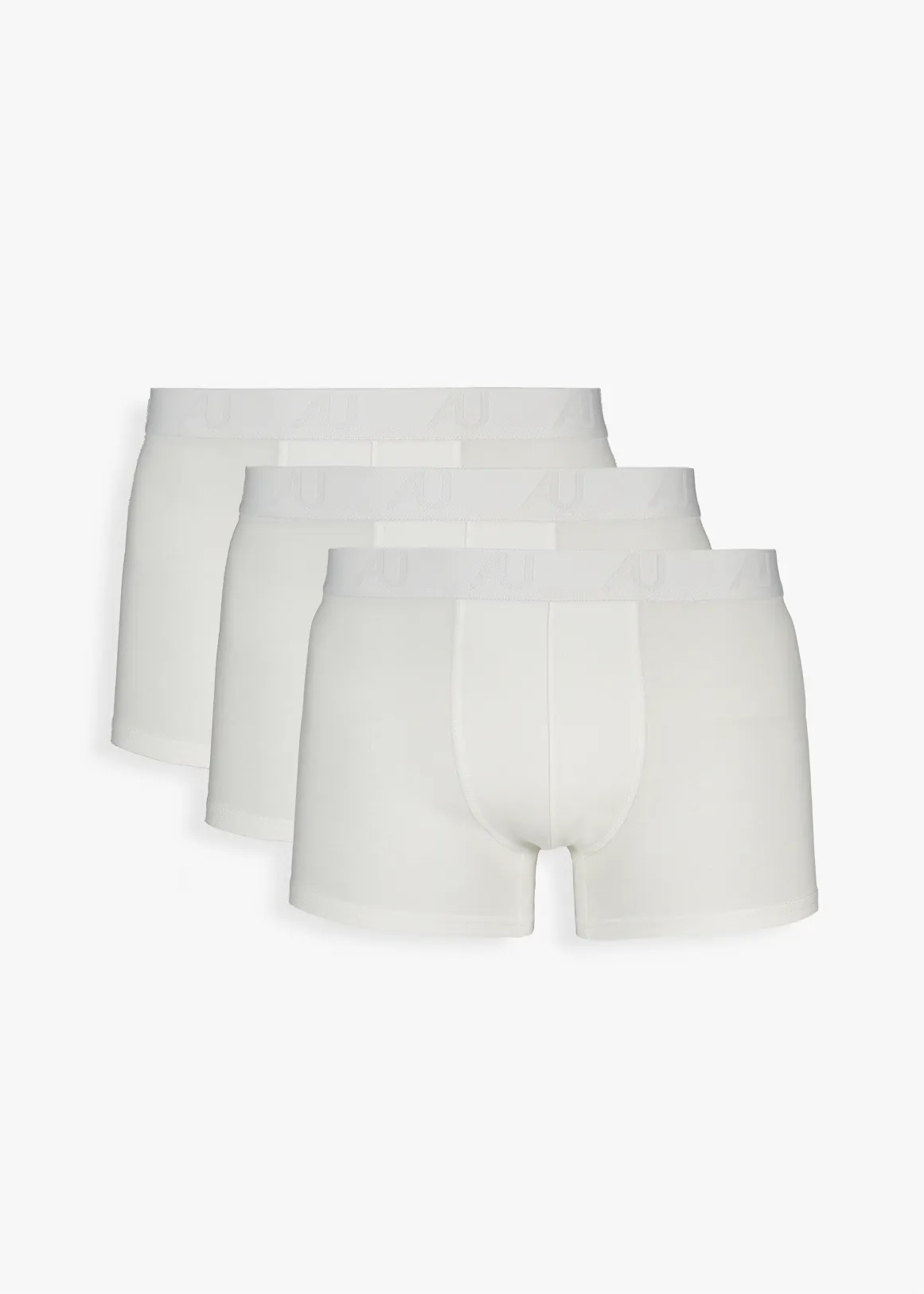 StayNew COOLTECH Stretch Cotton Trunks 3 Pack - WHITE