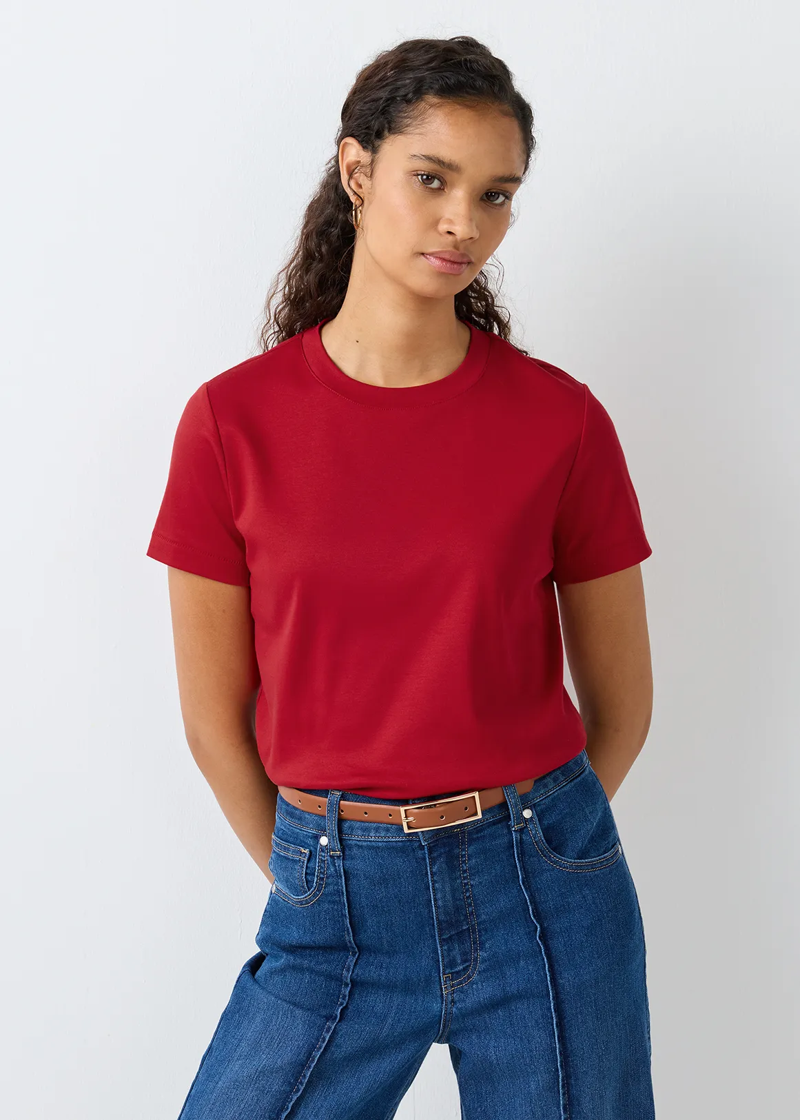 StayNew Interlock Cotton T-shirt - Premium - RED