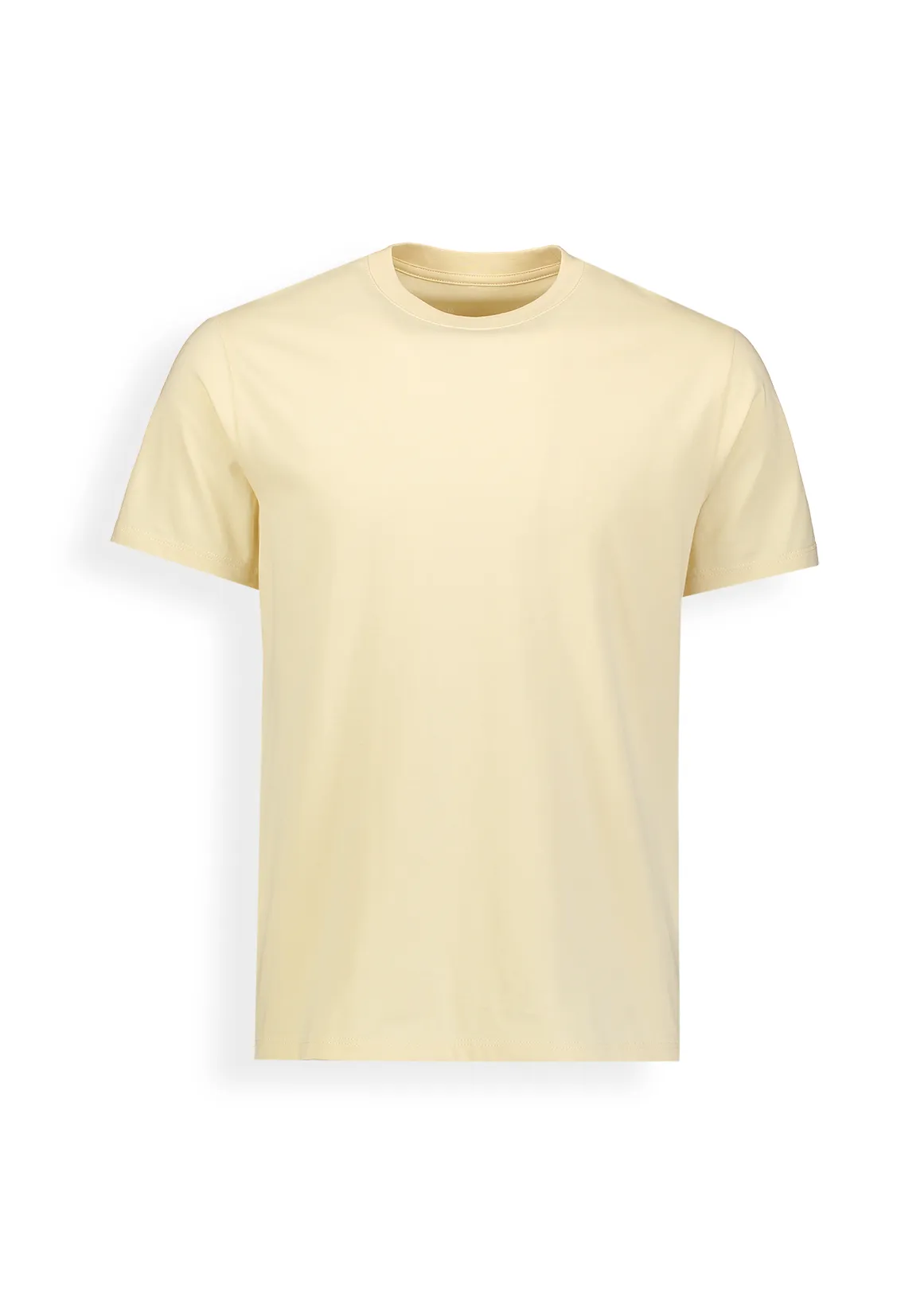 StayNew Slim Fit Crew Neck T-shirt - LIGHT YELLOW