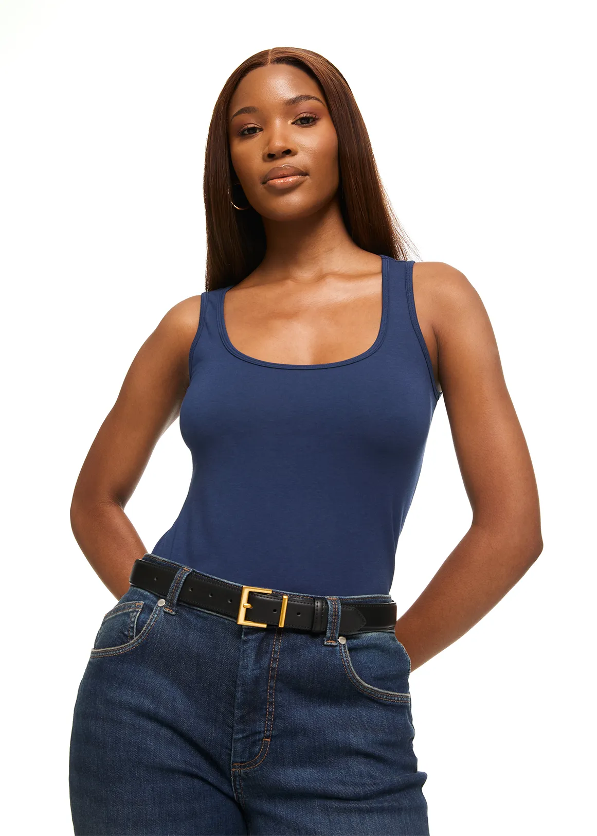 StayNew Slim Fit Modal Blend Vest - NAVY