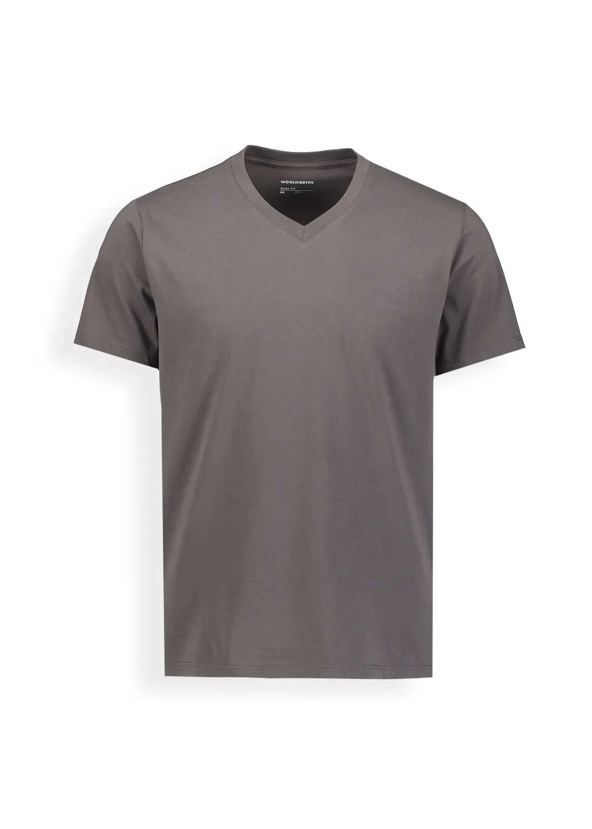 StayNew V-neck Slim Fit T-shirt - CHARCOAL