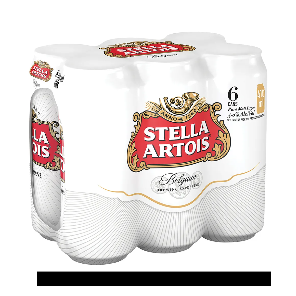 Stella Artois Lager Beer 6 x 410 ml Cans