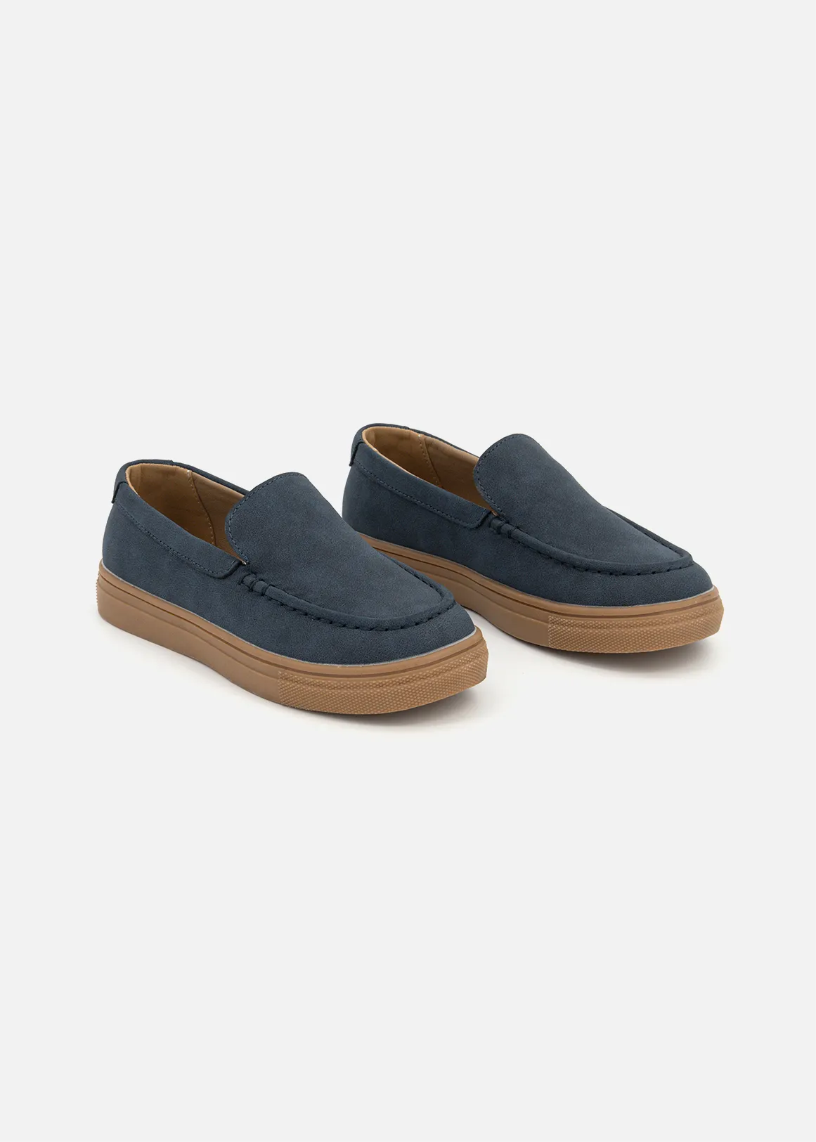 Stitch Loafers (Size12-6) Older Boy - NAVY