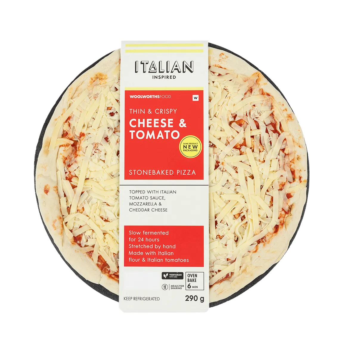 Stonebaked Cheese & Tomato Pizza 290 g