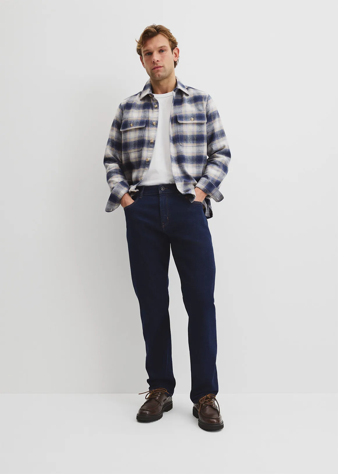 Straight Leg Australian Cotton Jean - RINSE WASH