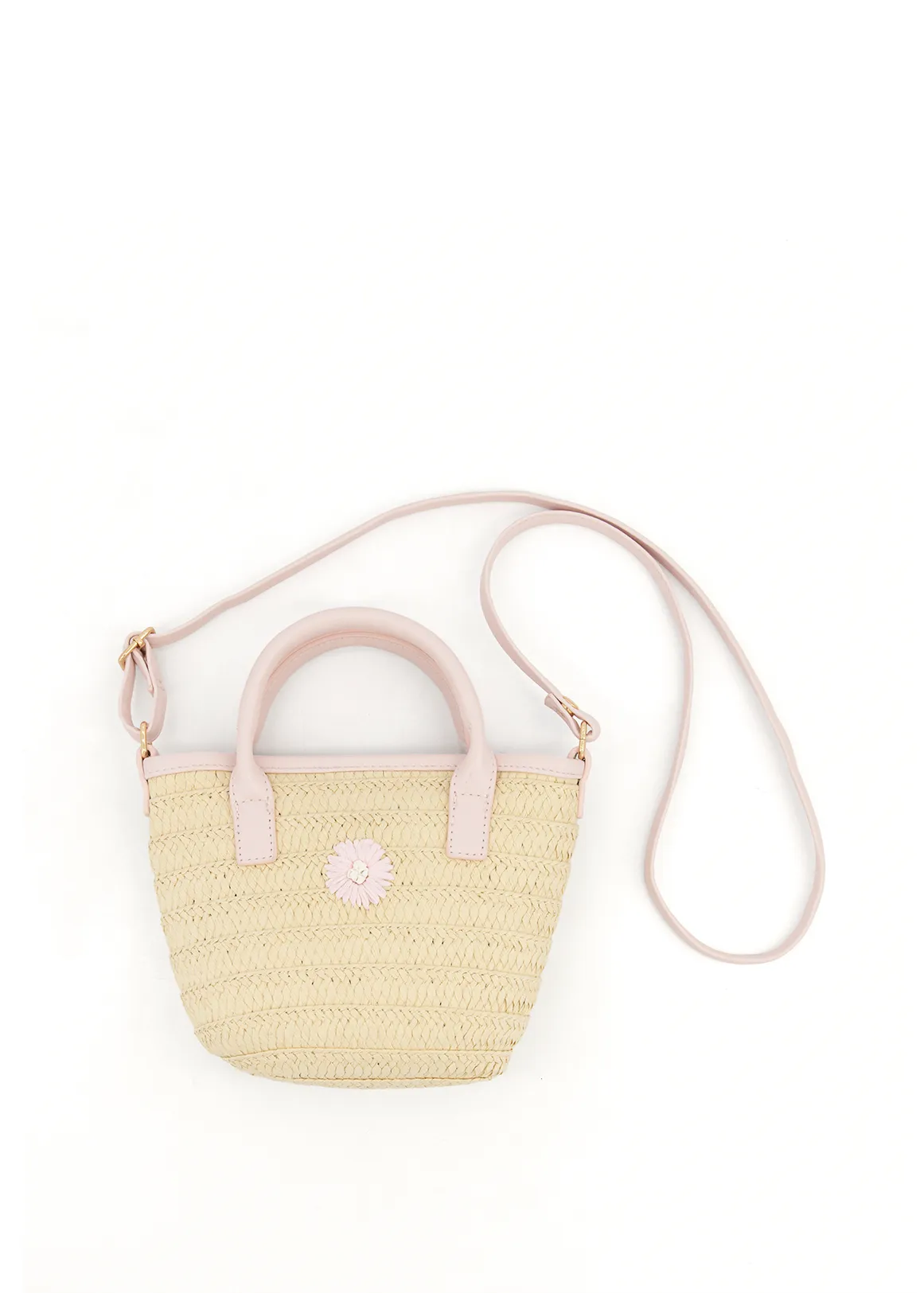 Straw Mini Tote - X NATURAL