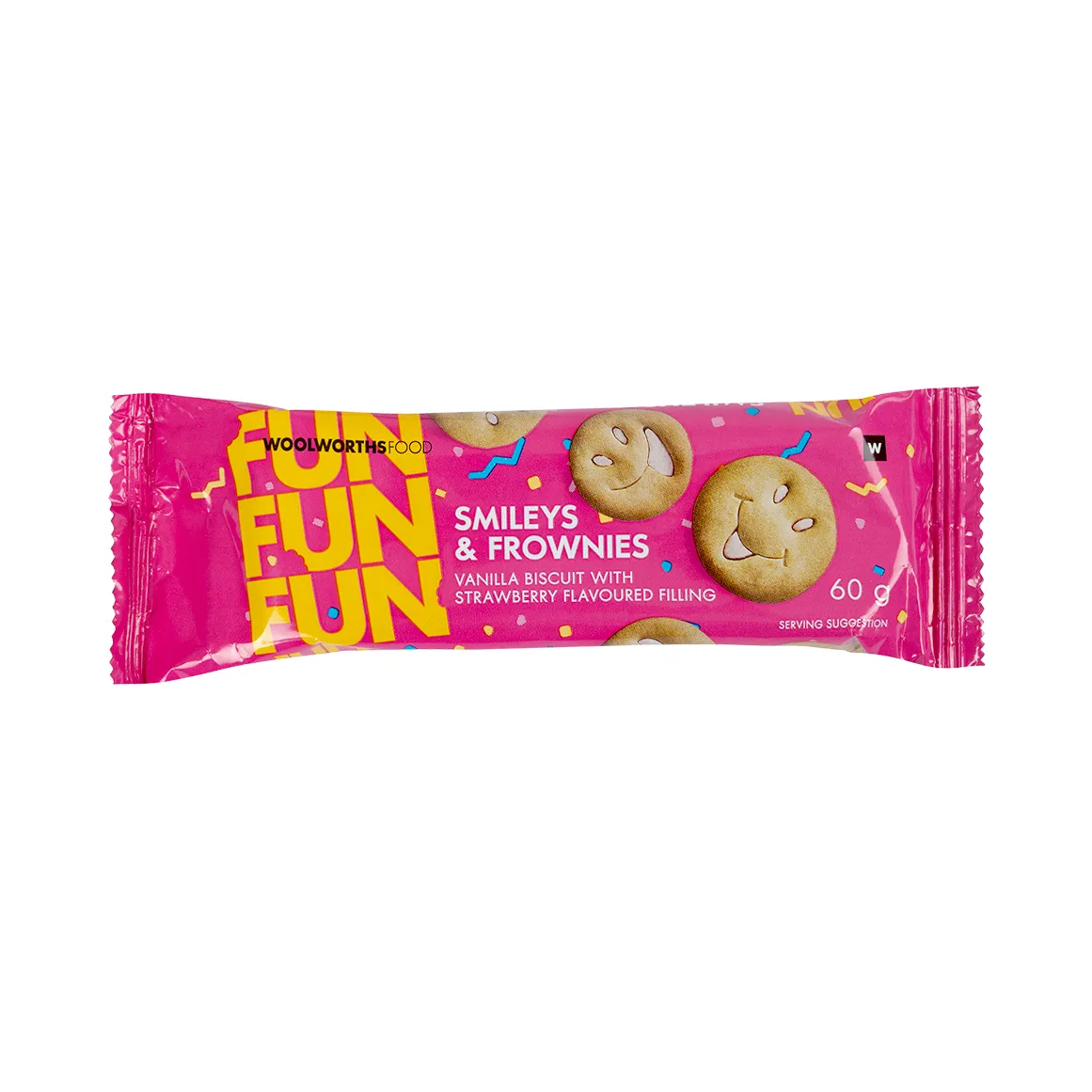 Strawberry Smileys and Frownies Biscuits 60 g