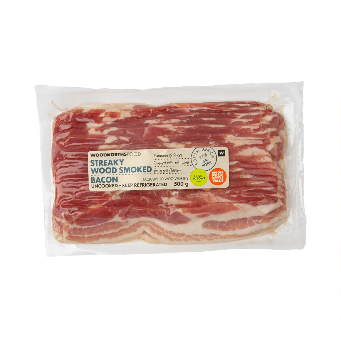 Streaky Wood Smoked Bacon 500 g