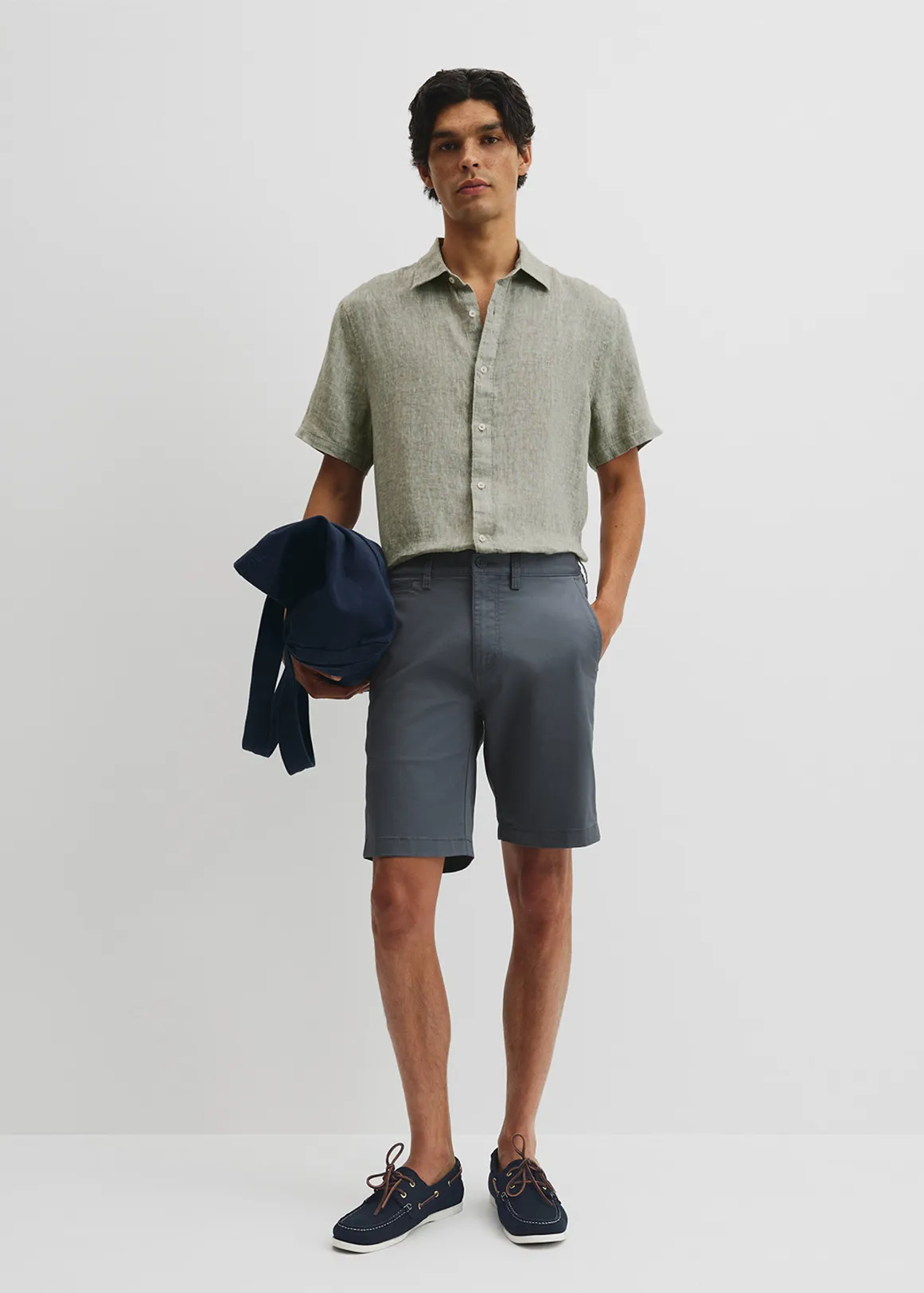 Stretch Chino Short - ASH BLUE
