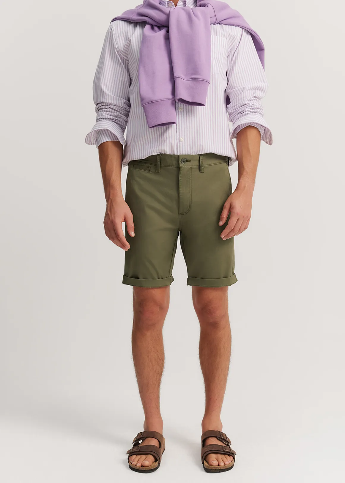 Stretch Chino Short - OREGANO