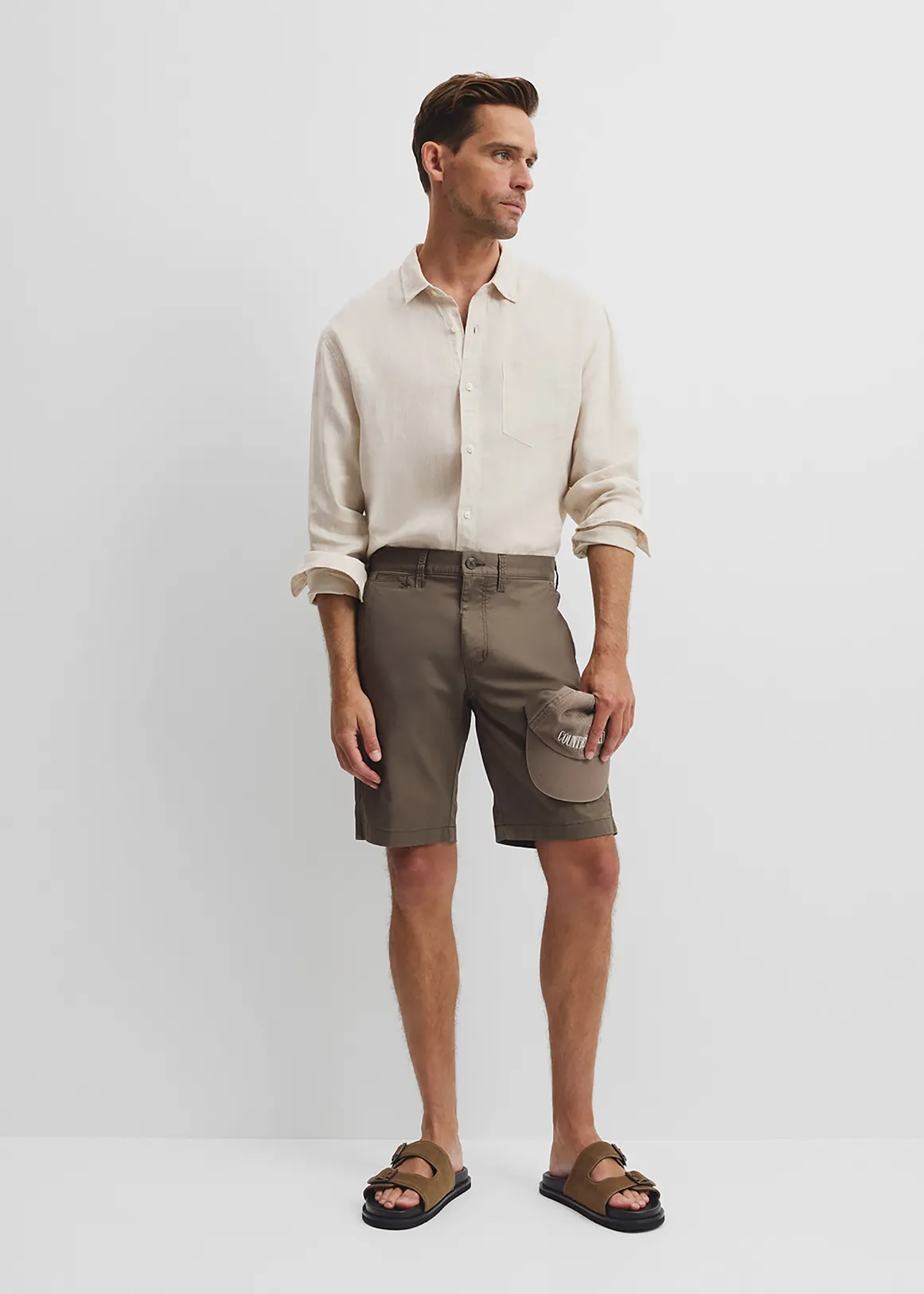 Stretch Chino Short - SLATE