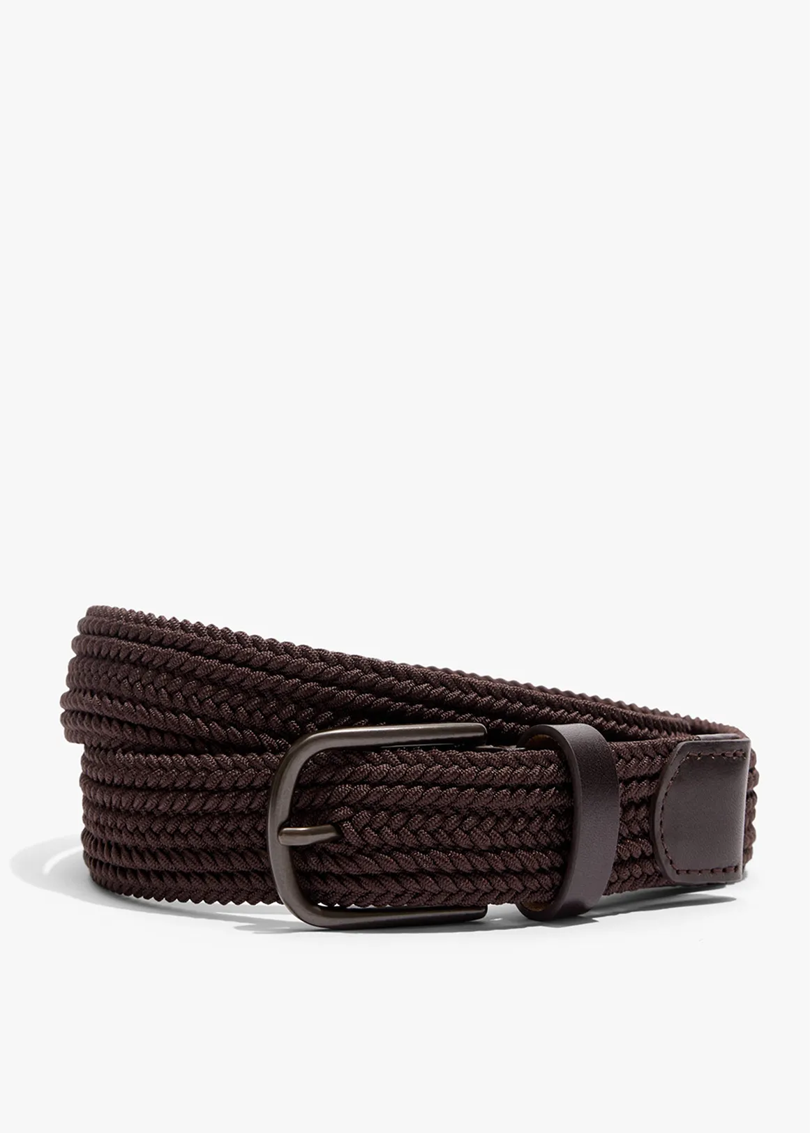 Stretch Woven Belt - CHOCOLATE