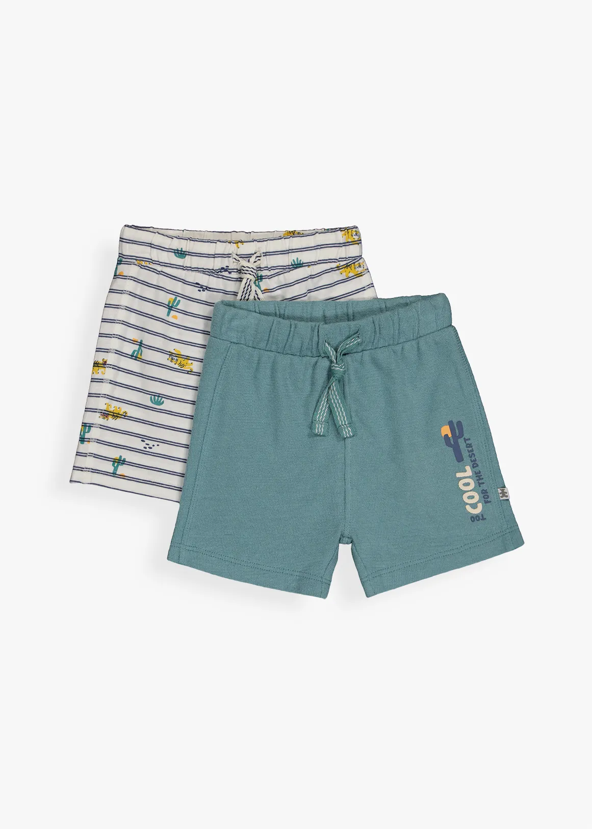 Stripe Cotton Shorts 2 Pack - X GREEN