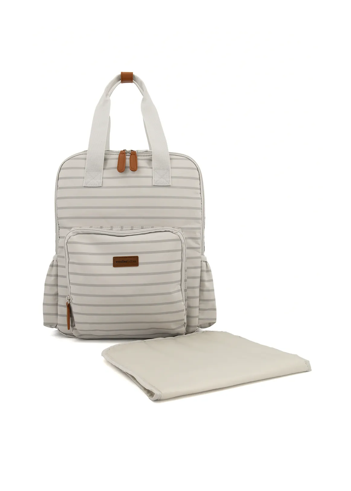 Stripe Nappy Backpack - X GREY