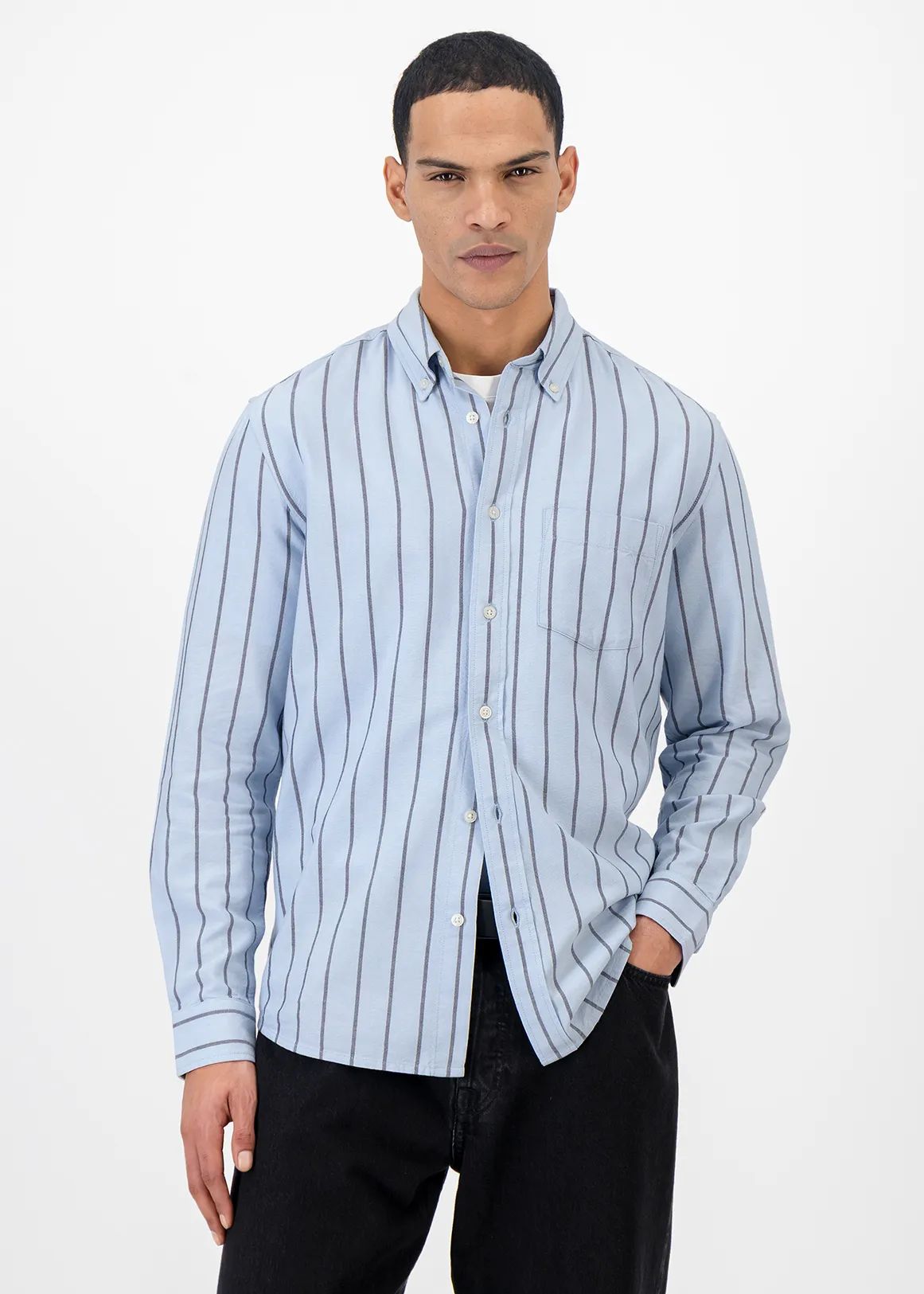 Striped Shirt - LIGHT BLUE