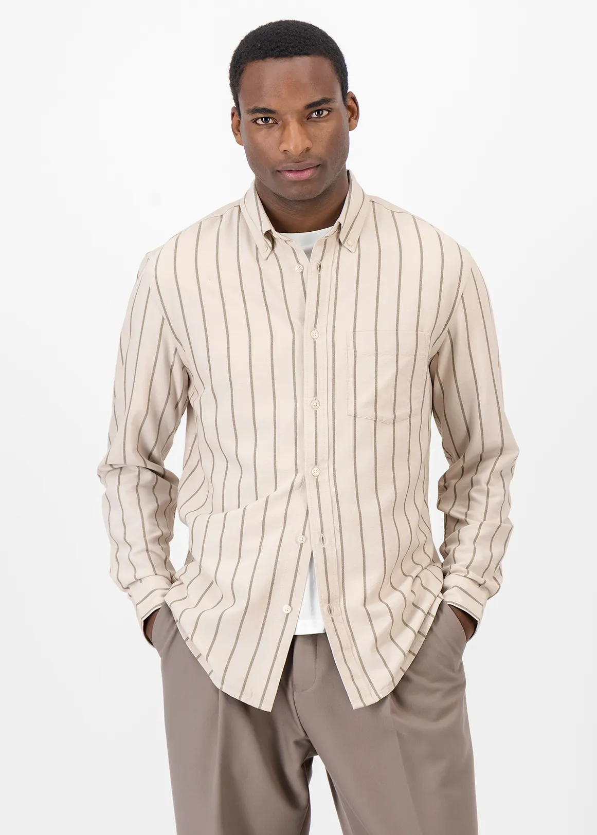 Striped Shirt - NATURAL