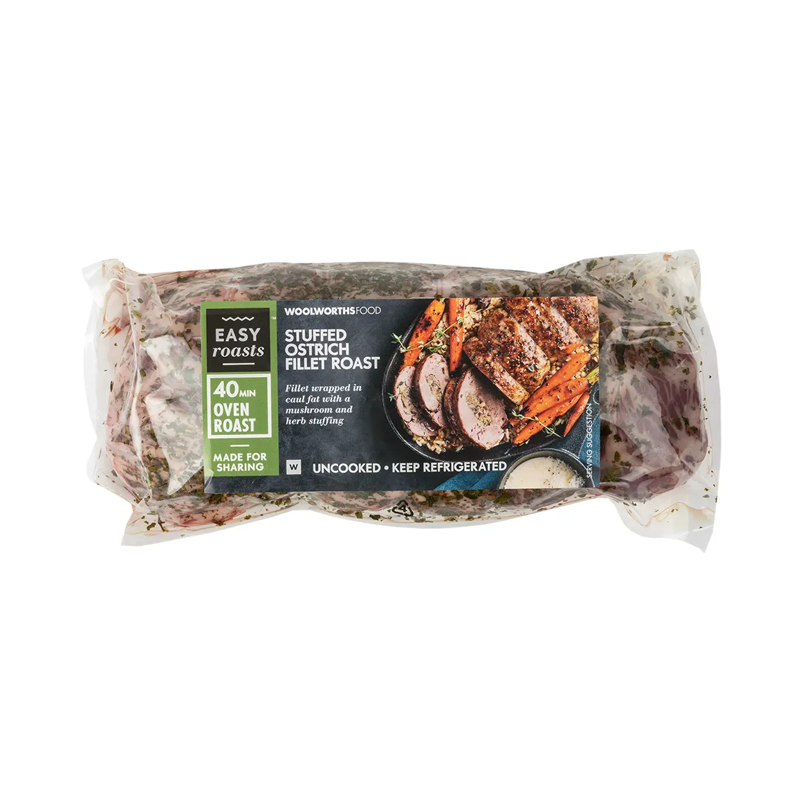 Stuffed Ostrich Fillet Roast Avg 700 g