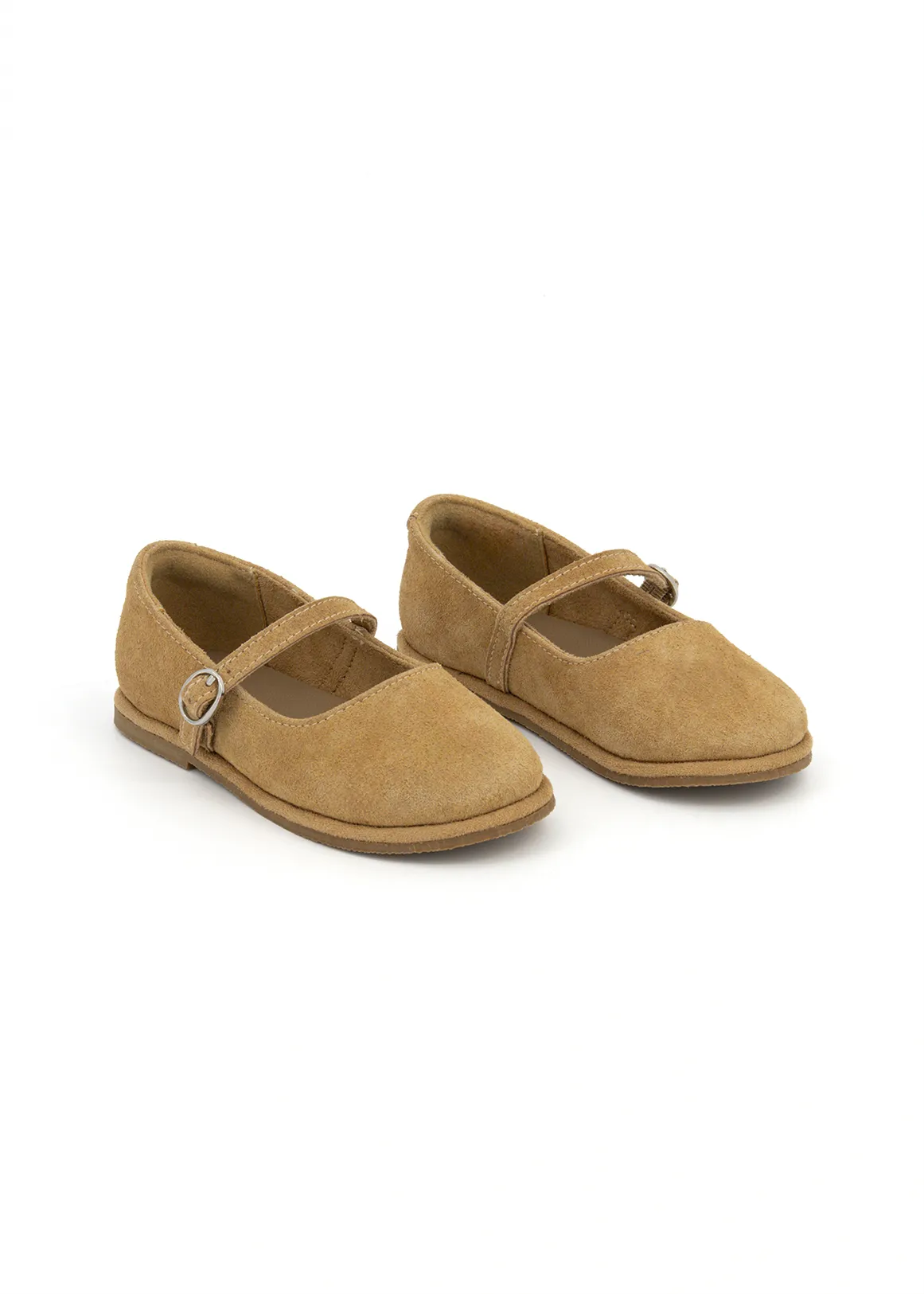 Suede Mary Jane Pumps (Size 5-13) Younger Girl - NATURAL
