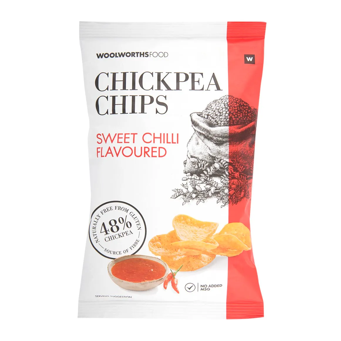 Sweet Chilli Flavoured Chickpea Chips 40 g