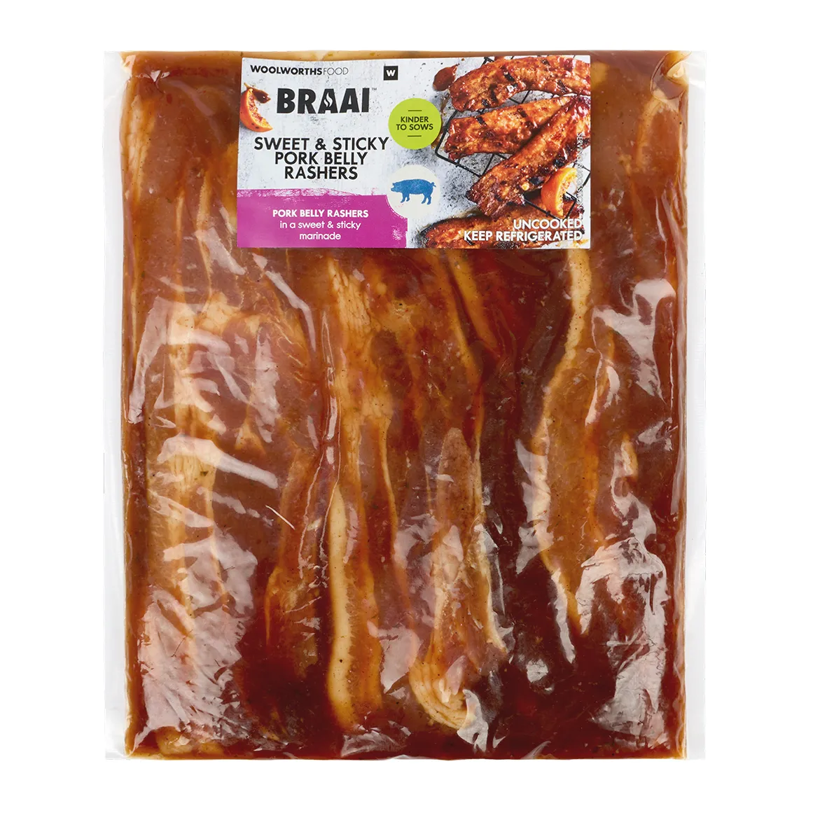 Sweet & Sticky Pork Belly Rashers Avg 600 g