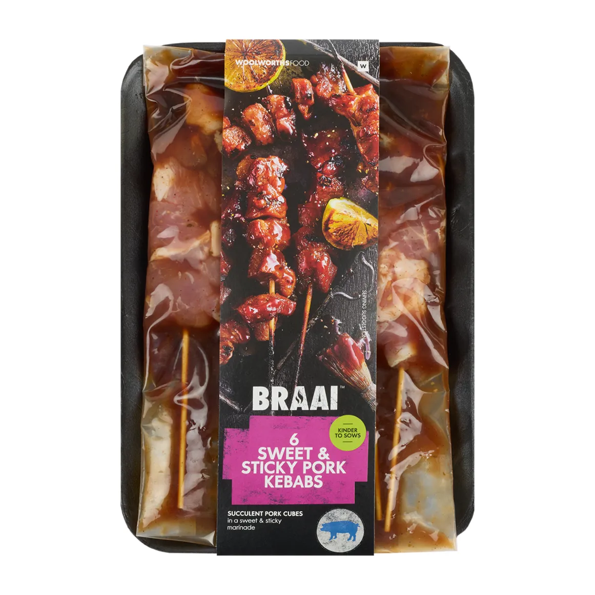 Sweet & Sticky Pork Kebabs 6 pk