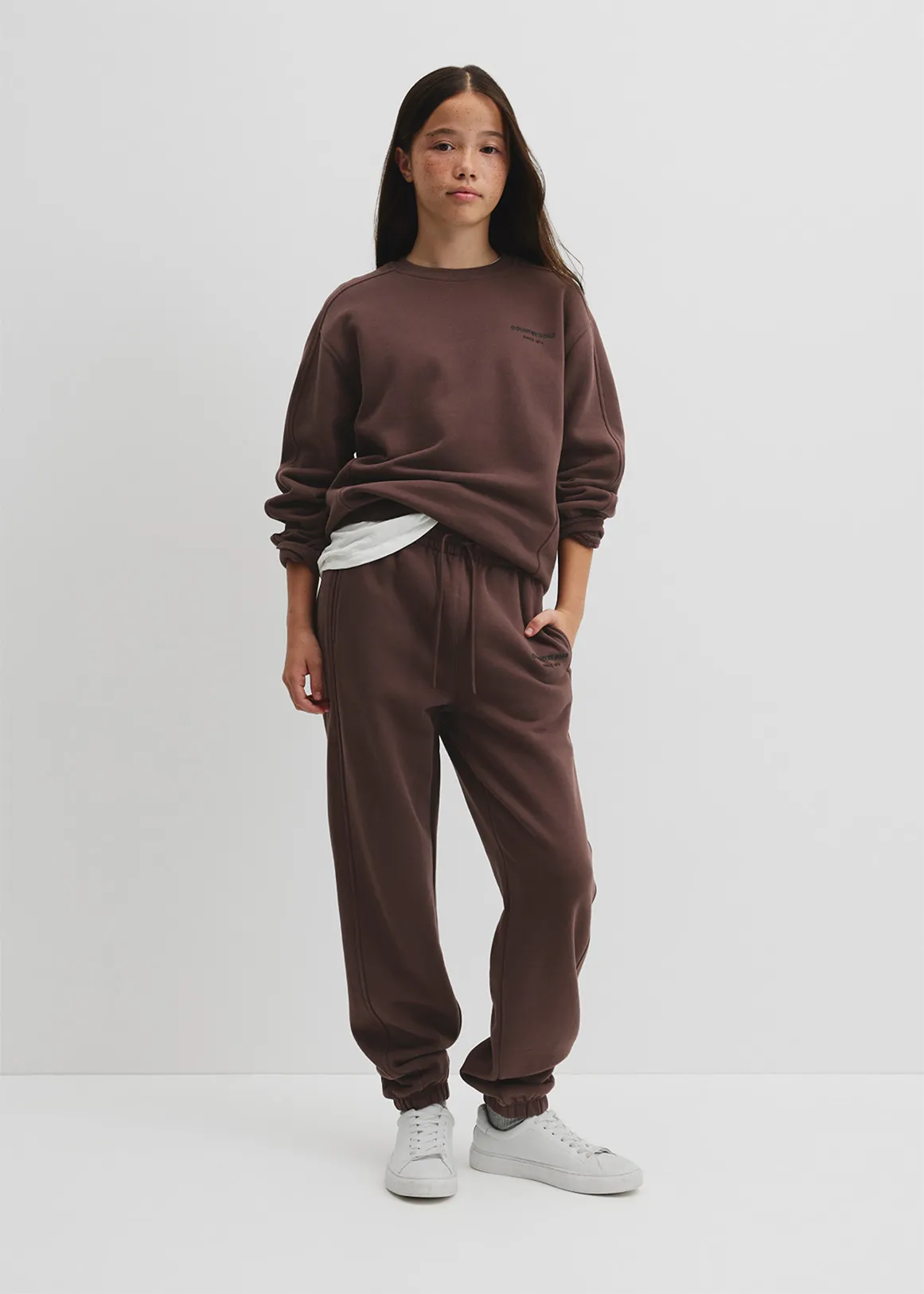 Teen Australian Cotton Modern Track Pant - COCOA BEAN