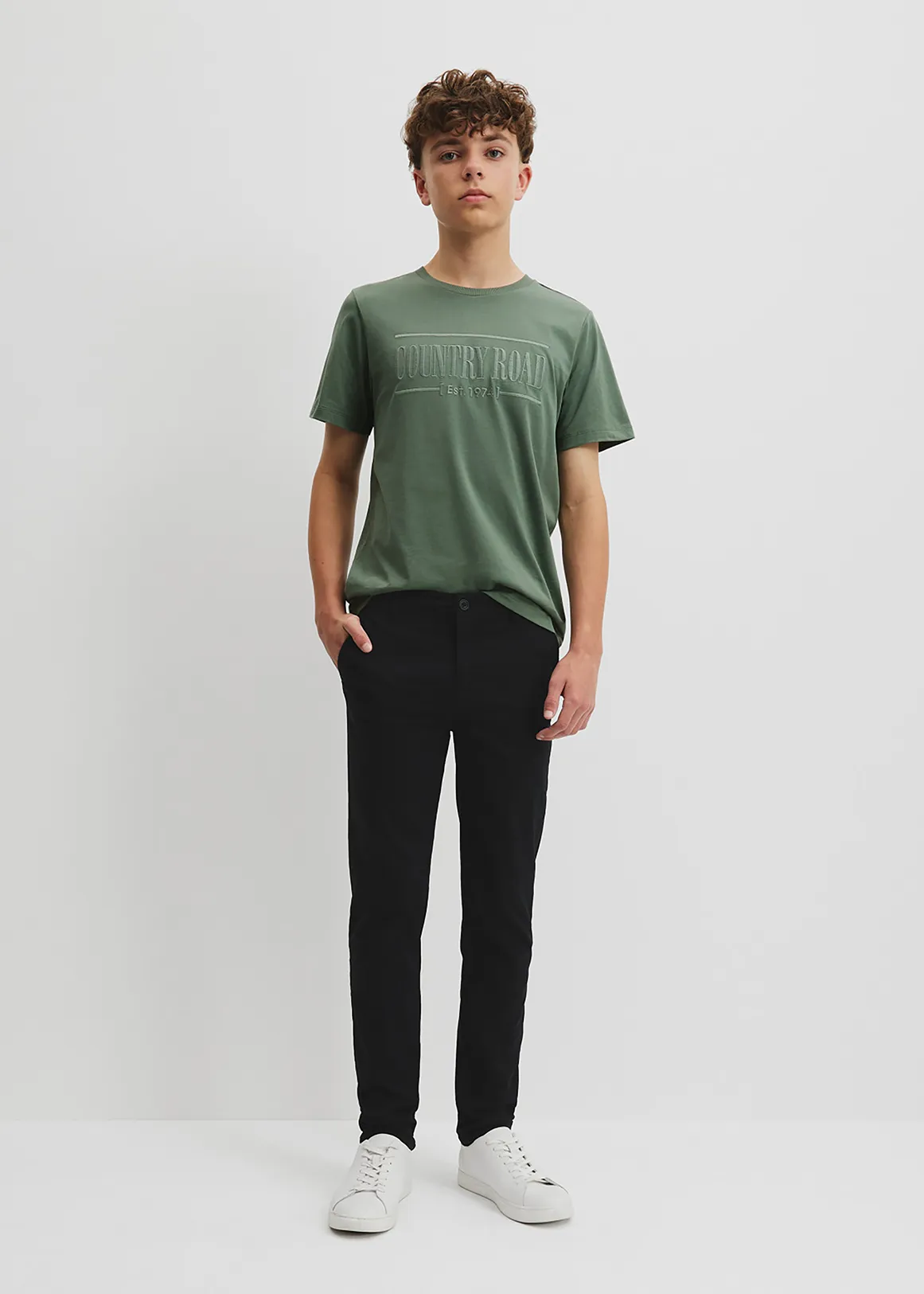 Teen Chino Pant - BLACK