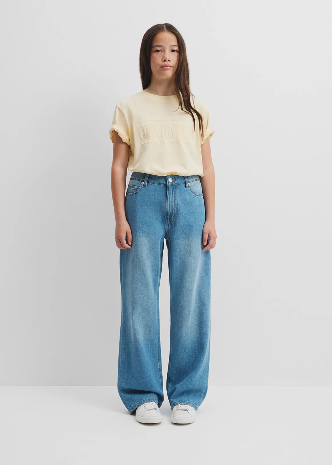 Teen Mid Rise Straight Jean - LIGHT INDIGO