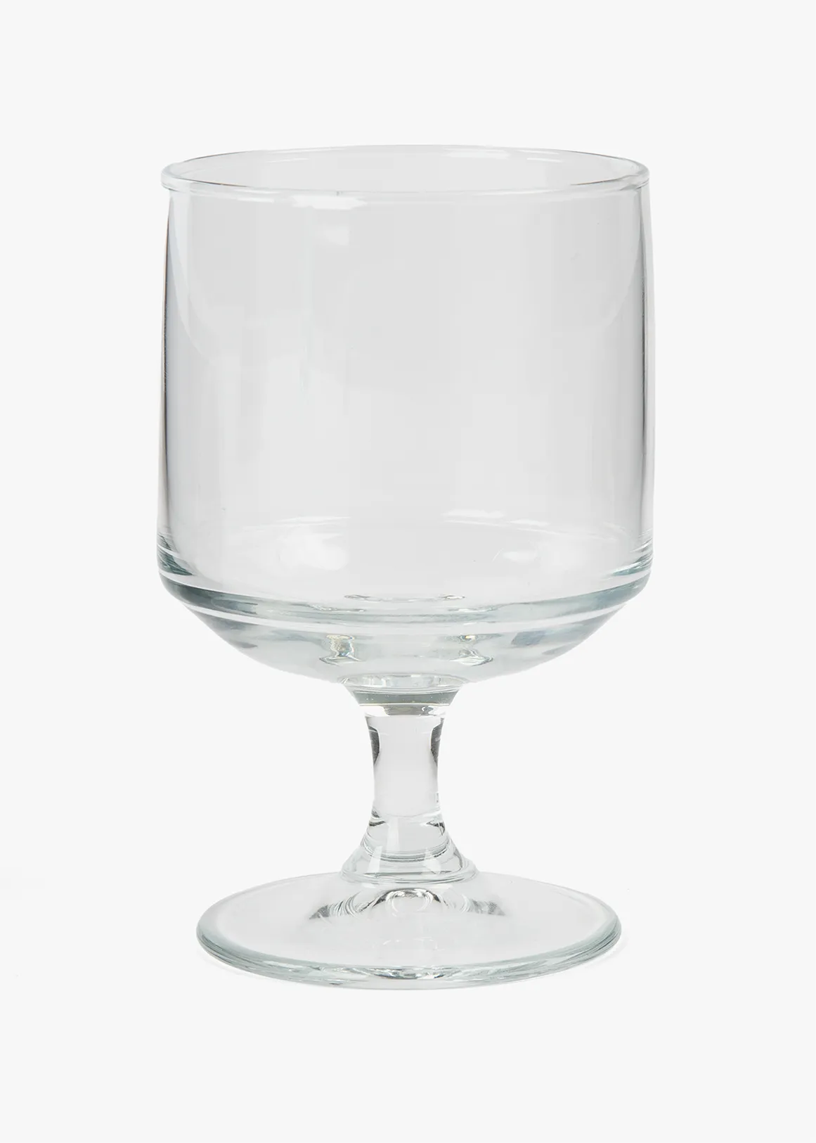 Tempered Stackable Footed Tumbler - CLEAR