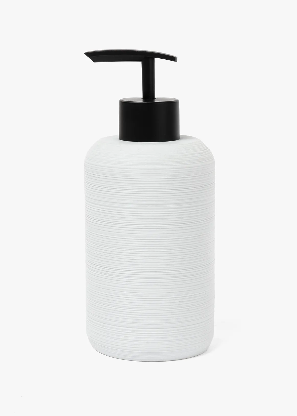 Textured Resin Soap Dispenser - WHITE