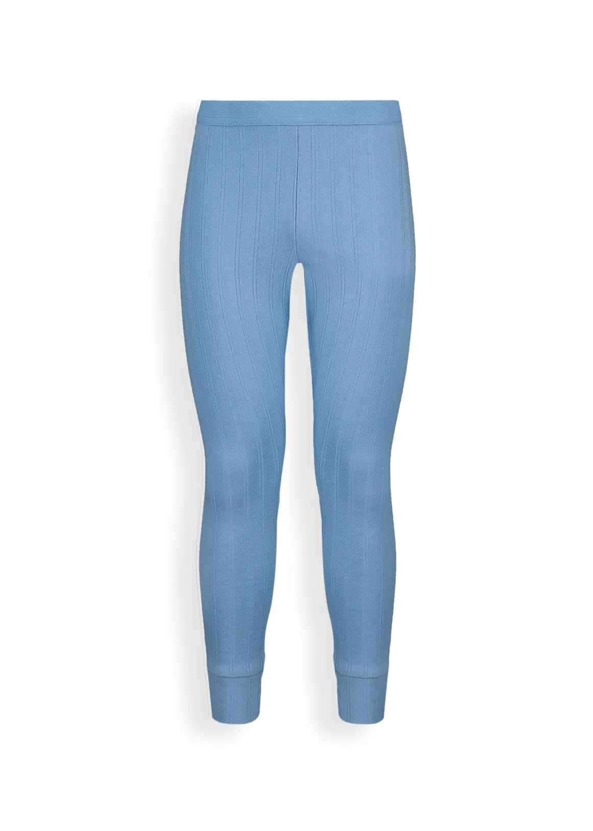 Textured Thermal Long Johns - LIGHT BLUE