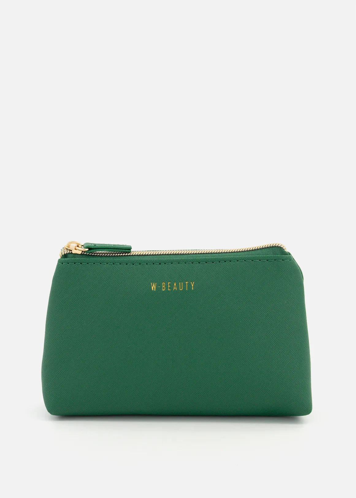 Textured Toiletry Bag - DARK GREEN