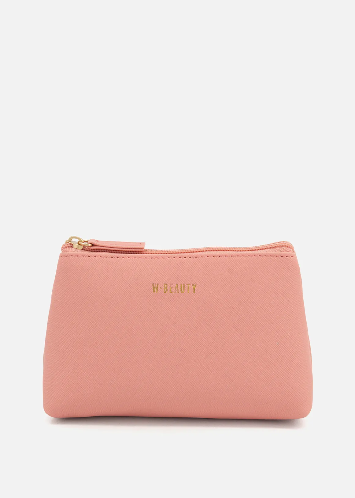 Textured Toiletry Bag - LIGHT PINK