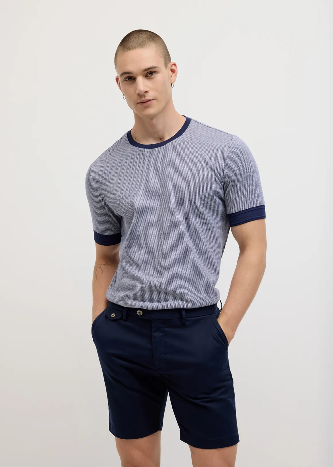 Thompson Jacquard Tee - INK