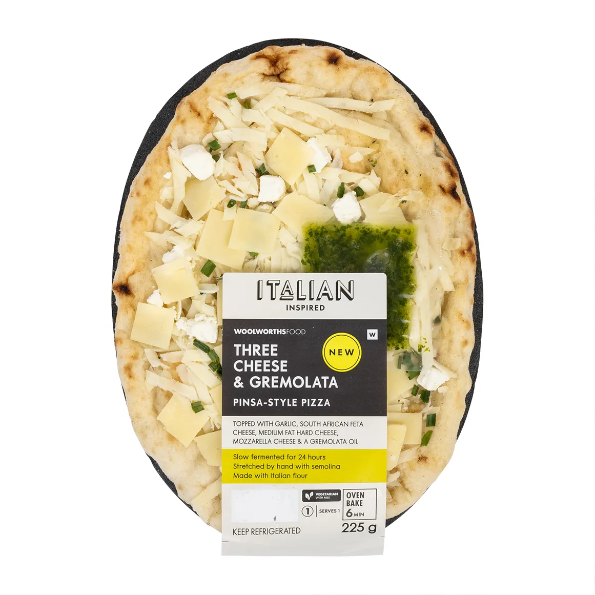 Three Cheese & Gremolata Pinsa Style Pizza 225 g