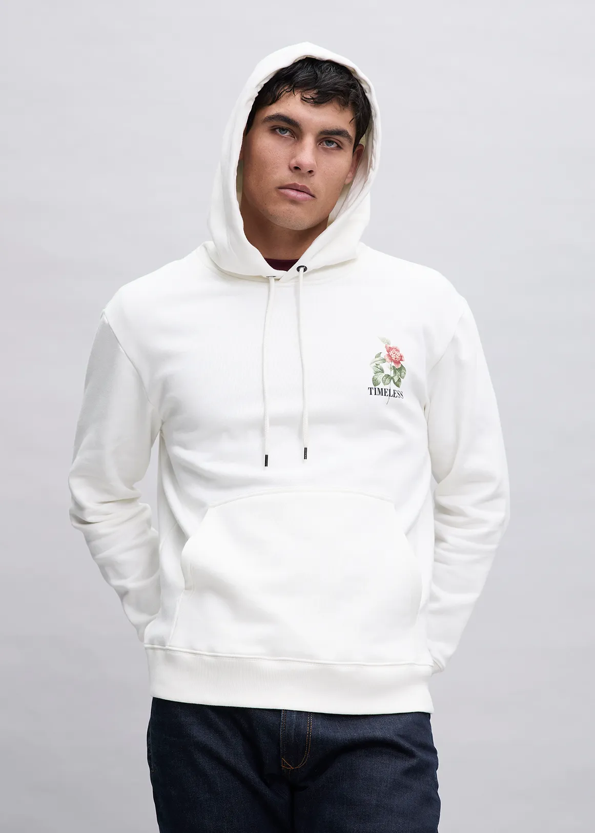 Timeless Slogan Relaxed Fleece Hoodie - X CREAM