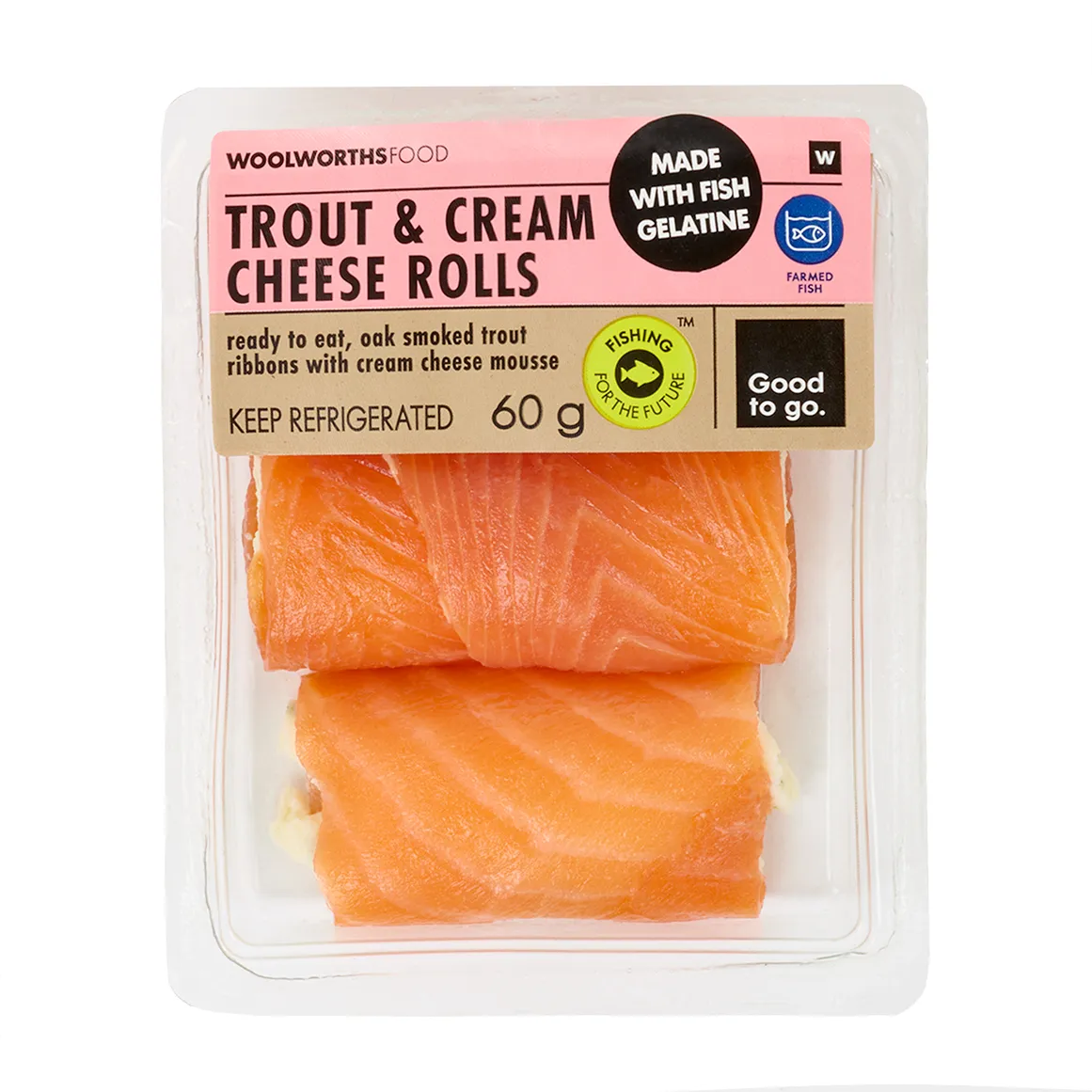 Trout & Cream Cheese Rolls 60 g - Good to Go
