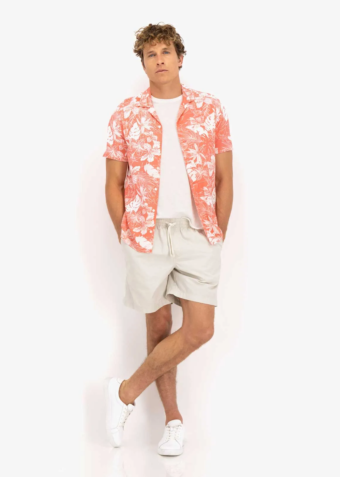 Twill Deck Shorts - LIGHT STONE