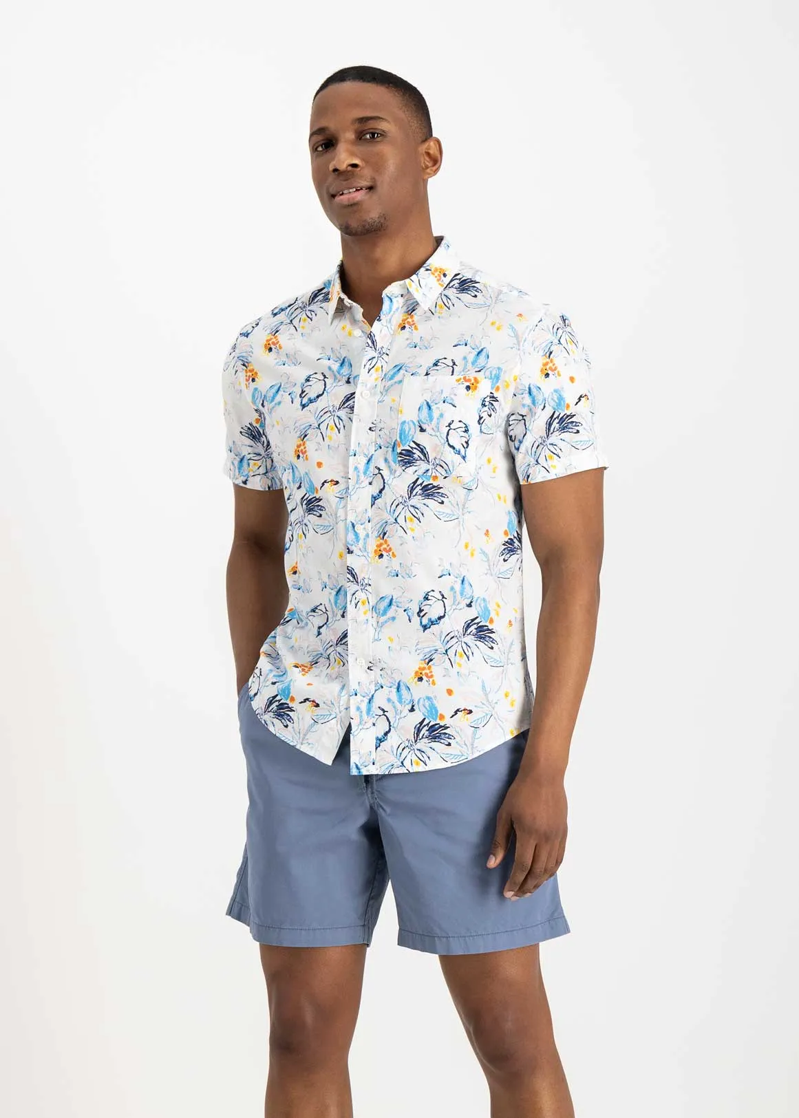 Twill Deck Shorts - MEDIUM BLUE