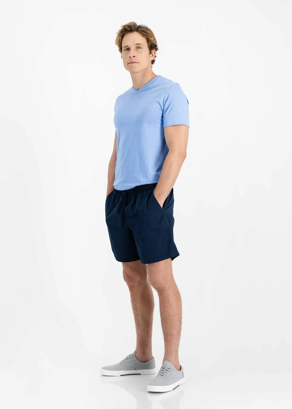 Twill Deck Shorts - NAVY